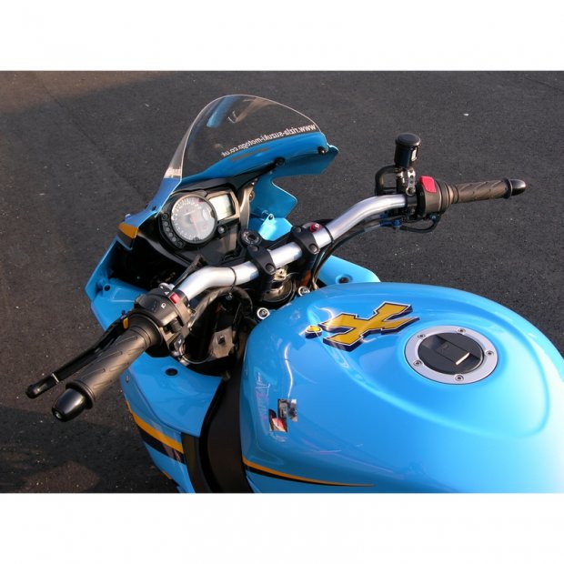 Bulle pour Suzuki Gsxr 600/750 Double Courbure Bleue