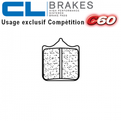 Plaquettes de frein CL BRAKES 1207C60 TRIUMPH SPEED TRIPLE 1050 - R 08-17 (Avant)