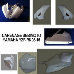 Carénage SEBIMOTO YAMAHA YZF-R6 08-16 (Pack Racing)