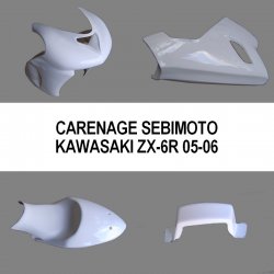 Carénage SEBIMOTO KAWASAKI ZX-6R 05-06 (Pack Racing)
