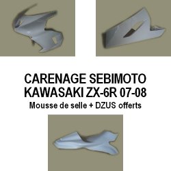 Carénage SEBIMOTO KAWASAKI ZX-6R 07-08 (Pack Racing)