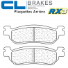 Plaquettes de frein CL BRAKES 2828RX3 YAMAHA YZF-R6 99-02 (Arrière)