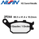 Plaquettes de frein NISSIN 2P244NS SUZUKI SV 650 07-10 (ABS) / SV 650 16-19 (ABS) (Arrière)