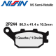 Plaquettes de frein NISSIN 2P244NS HONDA FMX 650 05-08 (Arrière)