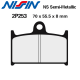 Plaquettes de frein NISSIN 2P253NS TRIUMPH DAYTONA 650 05-06 (Avant)