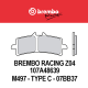 Plaquettes de frein BREMBO Z04 107A48639 - M497 Type C - APRILIA - BMW - DUCATI - HONDA - KAWASAKI - SUZUKI (Stylema-M4-M50-GP4)