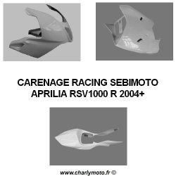Carénage SEBIMOTO APRILIA RSV 1000 R 04-09 (Pack Racing)