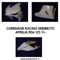 Carénage SEBIMOTO APRILIA RS4 125 11- (Pack Racing)