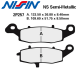 Plaquettes de frein NISSIN 2P257NS KAWASAKI VERSYS 650 07-14 (Avant gauche)