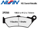 Plaquettes de frein NISSIN 2P256NS INDIAN SCOUT SIXTY 999 17-19 (Avant)