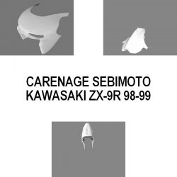 Carénage SEBIMOTO KAWASAKI ZX 9 R 98-99 (Pack Racing)