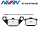 Plaquettes de frein NISSIN 2P-241NS KAWASAKI EN500 VULCAN 90-98 (Avant)