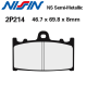 Plaquettes de frein NISSIN 2P214NS SUZUKI GSF 650 BANDIT 07-13 (Avant)