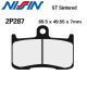 Plaquettes de frein NISSIN 2P-287ST TRIUMPH SPEED TRIPLE 1050 05-07 (Avant)