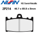 Plaquettes de frein NISSIN 2P-214NS SUZUKI GSF 1250 BANDIT 07-18 (Avant)