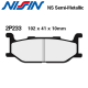 Plaquettes de frein NISSIN 2P-233NS YAMAHA XVS 650 DRAG STAR 97-00 (Avant)