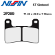 Plaquettes de frein NISSIN 2P-289ST SUZUKI DL1000 V-STROM 14-19 / DL1000 V-STROM XT 17-19 (Avant)