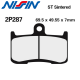 Plaquettes de frein NISSIN 2P287ST SUZUKI GSX-S 750 17-20 (Avant)