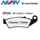 Plaquettes de frein NISSIN 2P225NS HONDA XL700V TRANSALP 08-11 (Avant)