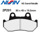 Plaquettes de frein NISSIN 2P-201NS HONDA VT800 C 88-90 (Avant)