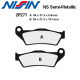 Plaquettes de frein NISSIN 2P277NS BMW R1100 S 01-05 (ABS et NON ABS) (Arrière)