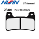 Plaquettes de frein NISSIN 2P-301ST HONDA VFR 800 F 14-16 / VFR 800 X CROSSRUNNER 15-16 (Avant)