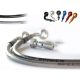 Durite de frein aviation HONDA GL1500 F6C VALKYRIE 97-02 (Arrière - 1 durite) (DESTOCKAGE) (INOX - ALU)