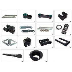 Kit de rehausse de selle TECNIUM YAMAHA YZF-R125 08-13 / MT-125 14-17 (+30mm - TYPE 1) 