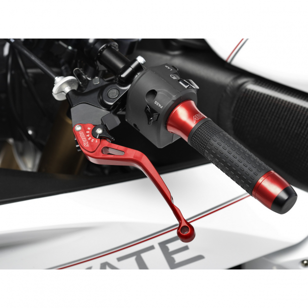 Leviers Réglables Frein & Embrayage Moto CB750 Hornet 2023-2024 + Poignée Guidon - Noir | Accessoire Moto Personnalisable