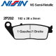 Plaquettes de frein NISSIN 2P202NS KAWASAKI Z750 07-12 (Avant)