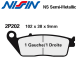 Plaquettes de frein NISSIN 2P202NS TRIUMPH BONNEVILLE 800 - T100 01-09 (Avant)