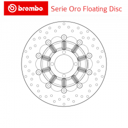 Disque de frein BREMBO Série ORO BMW R100 GS 87-95 (Avant - flottant - 78B40892)