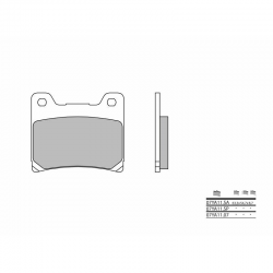 Plaquettes de frein BREMBO 07YA11LA YAMAHA V-MAX 1200 85-92 (Avant)