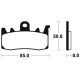 Plaquettes de frein TECNIUM MF400 KAWASAKI Z900 SE / RS SE 22-23 (Avant)