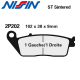 Plaquettes de frein NISSIN 2P202ST KAWASAKI NINJA 650 17-23 (ABS) (Avant)