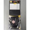 Durites de frein aviation SPIEGLER BMW K100 83-89 (BMW100)(03 durites avant - origine - avec tubes acier)