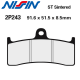 Plaquettes de frein NISSIN 2P-243ST KAWASAKI ZX-7RR 96-02 (Avant)