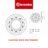 Disque de frein BREMBO Série ORO YAMAHA FZ-6 / FAZER / S2 04-10 (Avant - flottant - 78B40831)