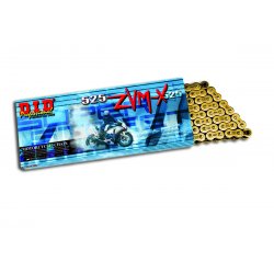 CHAINE D.I.D 525 ZVM-X (Hyper Renforcee / 94 a 130 maillons) - OR/OR