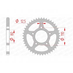 Couronne AFAM Acier type 10608 / 40 à 46 Dents - Pas 525