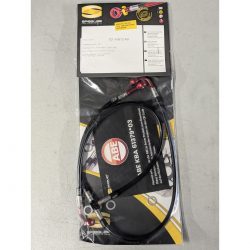 Durites de frein aviation SPIEGLER APRILIA SL 1000 FALCO 00-05 (PA)(03 durites avant - origine - répartiteur serti)