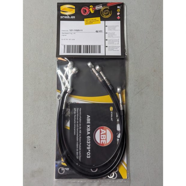 Durites de frein aviation SPIEGLER SUZUKI GT 750 77-79 (GT750)(03 durites avant - original)