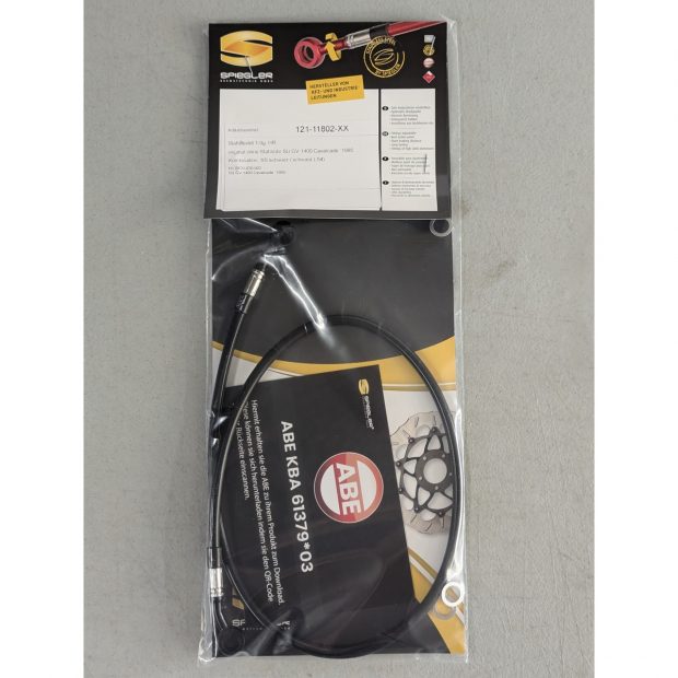 Durite de frein aviation SPIEGLER SUZUKI GV 1400 Cavalcade 85- (01 durite arrière - origine - sans tubes acier)