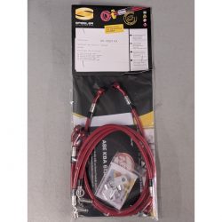 Durites de frein aviation SPIEGLER SUZUKI DL650 V-Strom X650 XT 17- (WC71)(05 durites av + arr - ABS - jantes rayons)