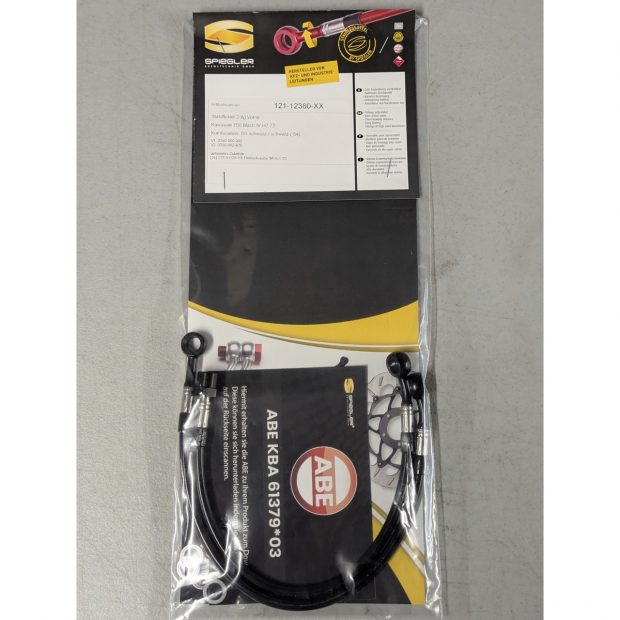 Durites de frein aviation SPIEGLER KAWASAKI 750 Mach IV 72- (H2)(02 durites avant - original)