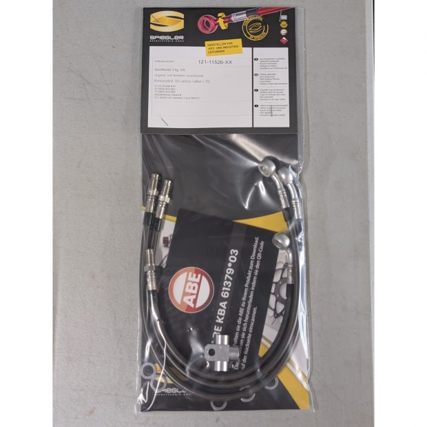 Durites de frein aviation SPIEGLER KAWASAKI ZX-12R 04-06 (ZXT20A)(03 durites avant - origine)