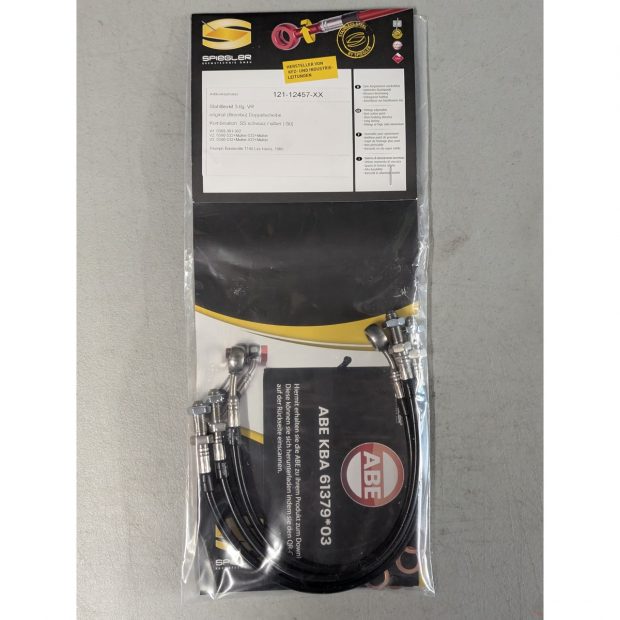 Durites de frein aviation SPIEGLER TRIUMPH Bonneville T140 Les Harris 85- (T140 / 7HN / 910)(03 durites avant - BREMBO)