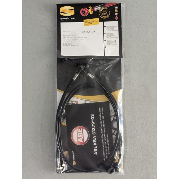 Durites de frein aviation SPIEGLER SUZUKI GV 1400 Cavalcade 85- (03 durites avant - original)