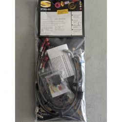 Durites de frein aviation SPIEGLER KAWASAKI VERSYS 1000 15-18 (LZT00B)(05 durites av + arr - ABS - avec tubes acier)