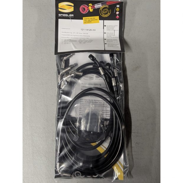 Durites de frein aviation SPIEGLER KAWASAKI Ninja 1000 SX 20- (ZXT02K)(06 durites av + arr - ABS - avec tubes acier)